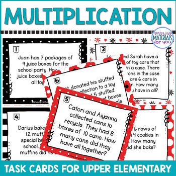 Multiplication Word Problems Task Cards and Self Grading Quizzes 1 Multiplication Word Problems Task Cards and Self Grading Quizzes