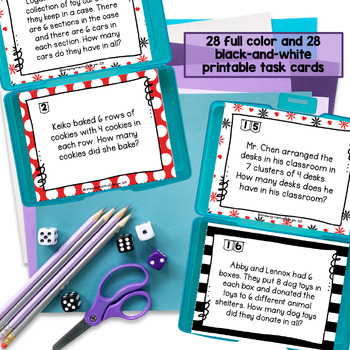 Multiplication Word Problems Task Cards and Self Grading Quizzes 2 Multiplication Word Problems Task Cards and Self Grading Quizzes 1