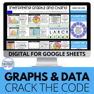 Graphs Charts Tables & Fractions Google Sheets™ Early Finishers Crack the Code