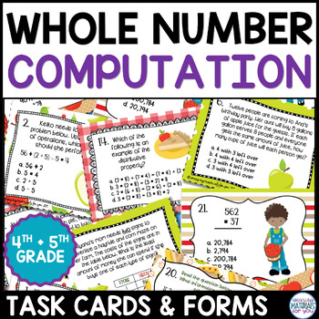 5th Grade Multi Digit Addition Subtraction Multiplication Division Task Cards 1 5th Grade Multi Digit Addition Subtraction Multiplication Division Task Cards