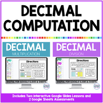Decimal Multiplication and Division Slides & Self Correcting Sheets Mini Bundle 1 Decimal Multiplication and Division Slides & Self Correcting Sheets Mini Bundle