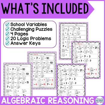 Crack the Code Math Operations Algebraic Thinking September Back to School 2 Crack the Code Math Operations Algebraic Thinking September Back to School 1