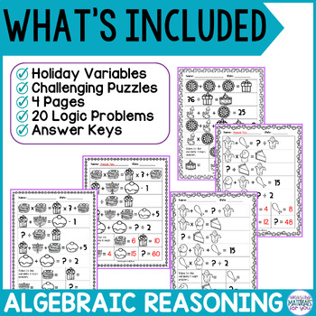 Crack the Code Math Operations Algebraic Thinking Computation November Holidays 2 Crack the Code Math Operations Algebraic Thinking Computation November Holidays 1