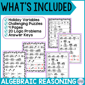 Crack the Code Math Operations Algebraic Thinking Computation December Holidays 2 Crack the Code Math Operations Algebraic Thinking Computation December Holidays 1