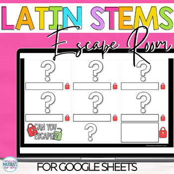 Word Work Latin Stems bi de pre sub super Digital Escape Activity 4 Word Work Latin Stems bi de pre sub super Digital Escape Activity 3