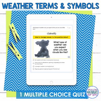 Weather Climate Atmosphere Clouds Tools Symbols Google™ Form Quiz 4 Weather Climate Atmosphere Clouds Tools Symbols Google™ Form Quiz 3