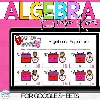 Two Step Equations Valentines Day Digital Escape Room Early Finishers 1 Two Step Equations Valentines Day Digital Escape Room Early Finishers