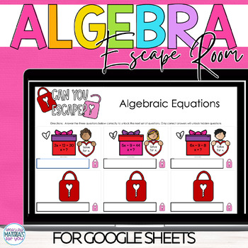 Two Step Equations Valentines Day Digital Escape Room Early Finishers 3 Two Step Equations Valentines Day Digital Escape Room Early Finishers 2