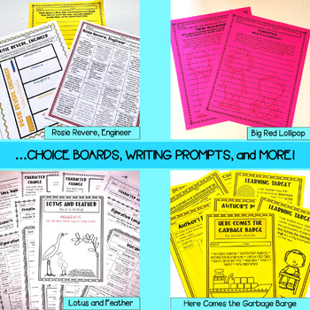 Spring Book Companions Cut and Paste Interactive Notebook Color By Code BUNDLE 4 Spring Book Companions Cut and Paste Interactive Notebook Color By Code BUNDLE 3