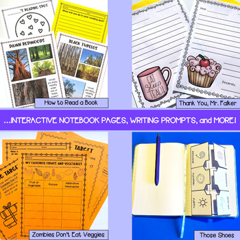 Fall Book Companions Cut and Paste Interactive Notebook Color By Code BUNDLE 4 Fall Book Companions Cut and Paste Interactive Notebook Color By Code BUNDLE 3